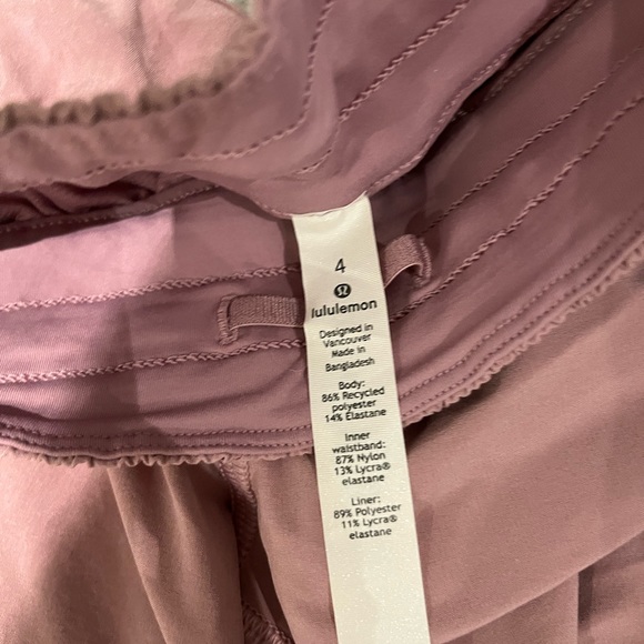 Lululemon Pink Taupe Tracker Shorts - Picture 2 of 4